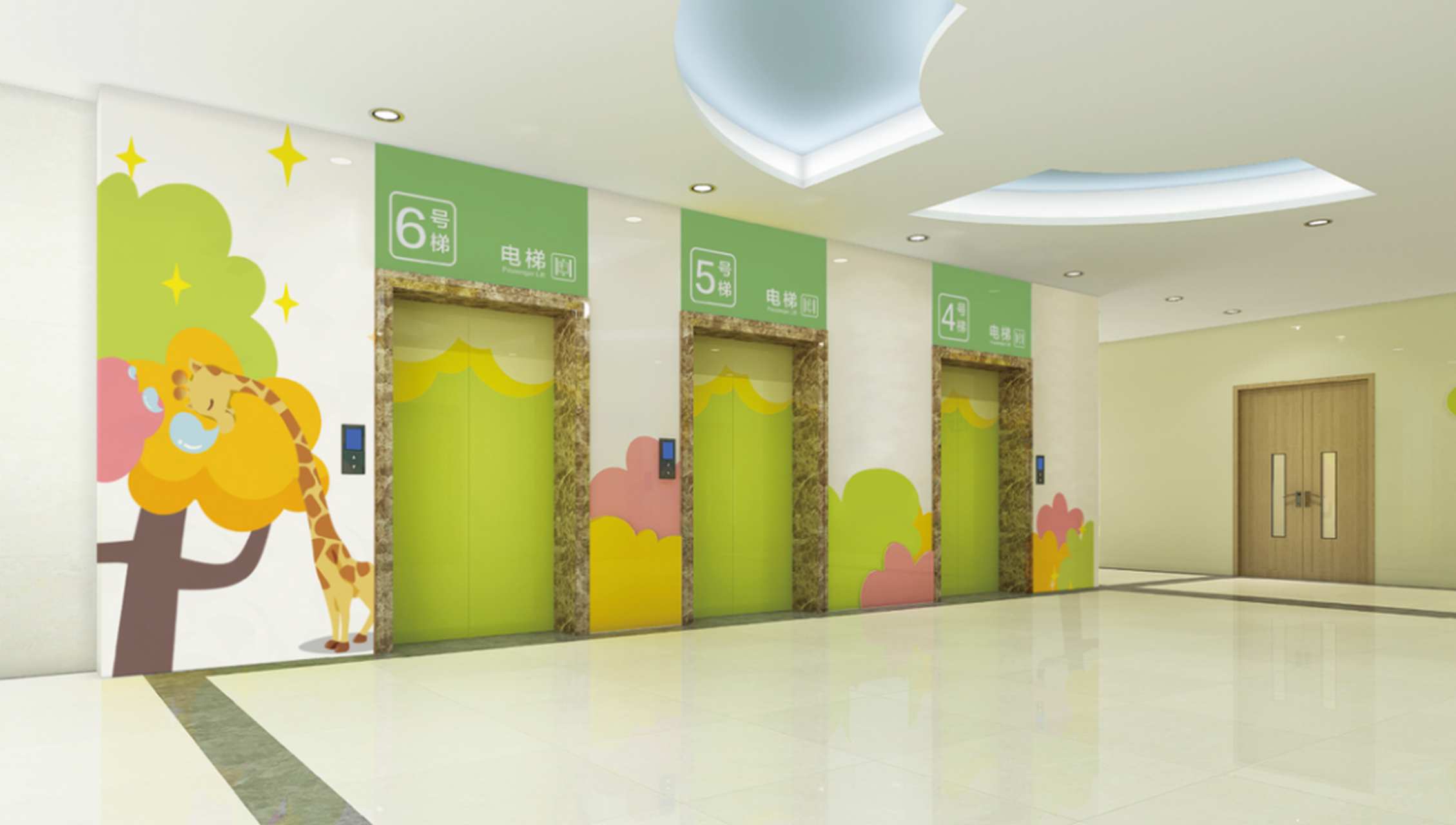 东莞市儿童医院标识标牌导向系统设计案例-医院卡通ip形象设计案例,在