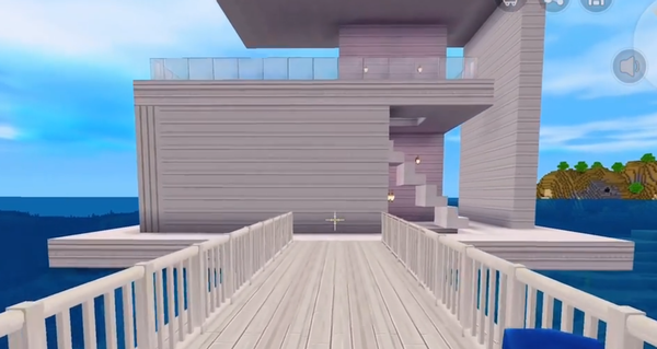迷你世界:搭建一栋豪华的海景别墅,玩家发现了全新的风景!