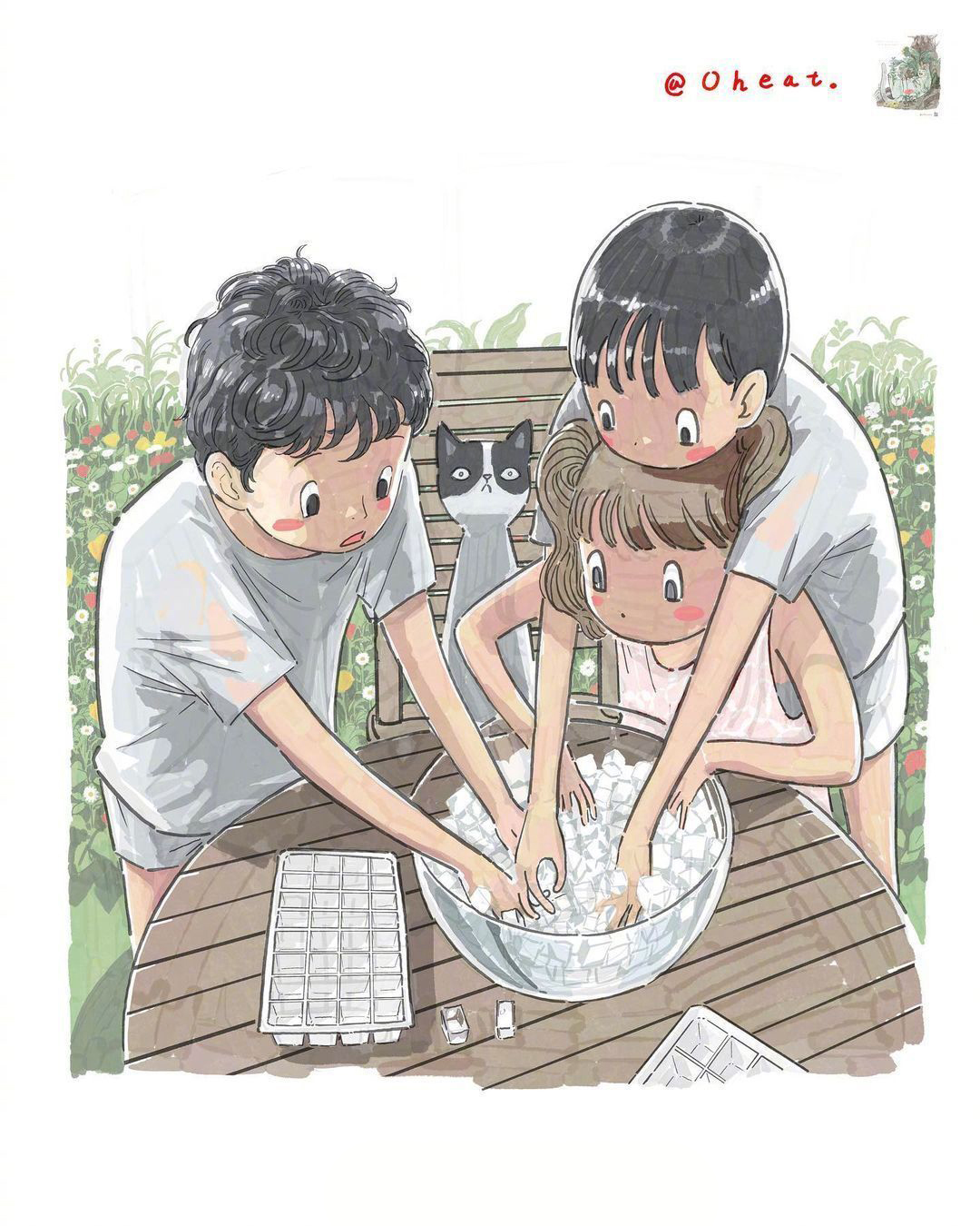 了一个无忧无虑的童年治愈人心的温馨美好画面用色不杂画风质朴