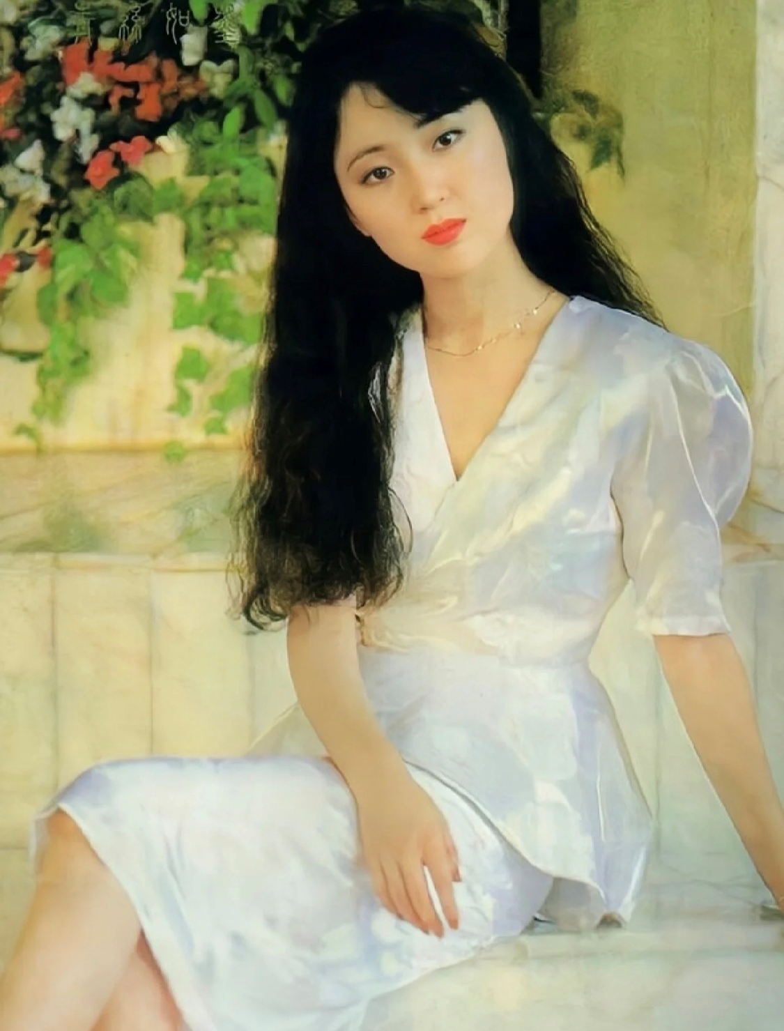 陈晓旭年轻时真美,穿衣时髦又不过时,生图下古典气质一目了然