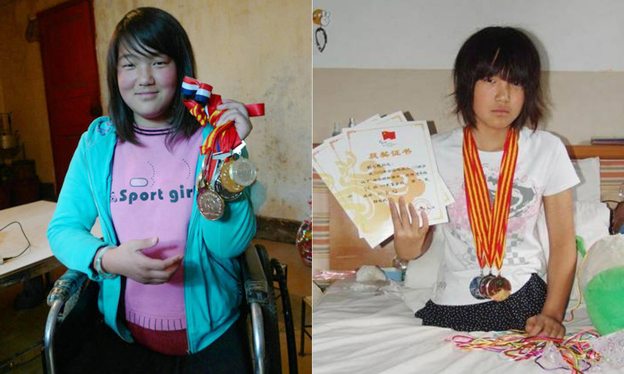 钱红艳:四岁失去双腿成为"篮球女孩,最后靠游泳为国争光