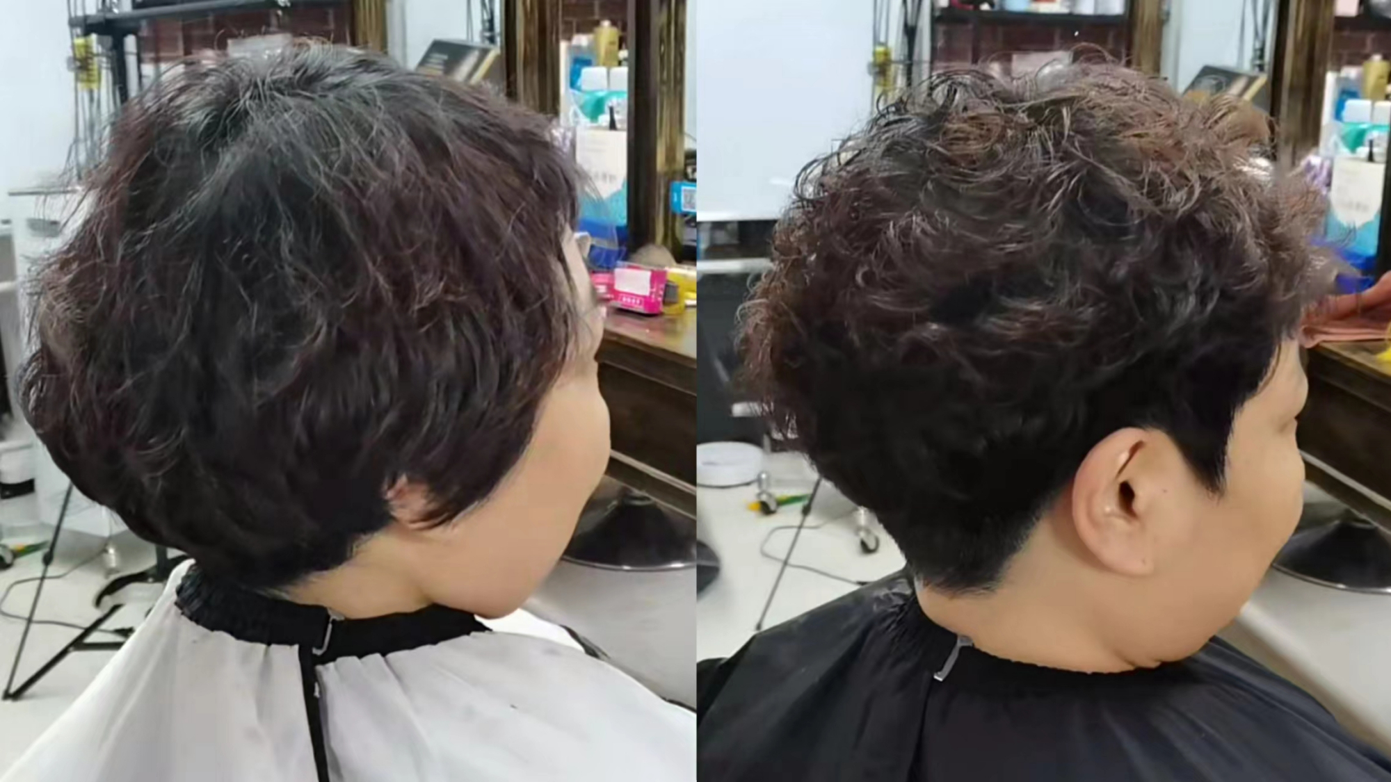 脸圆发质又细软的中老年女士,短发这样烫时尚减龄又洋气,超好看