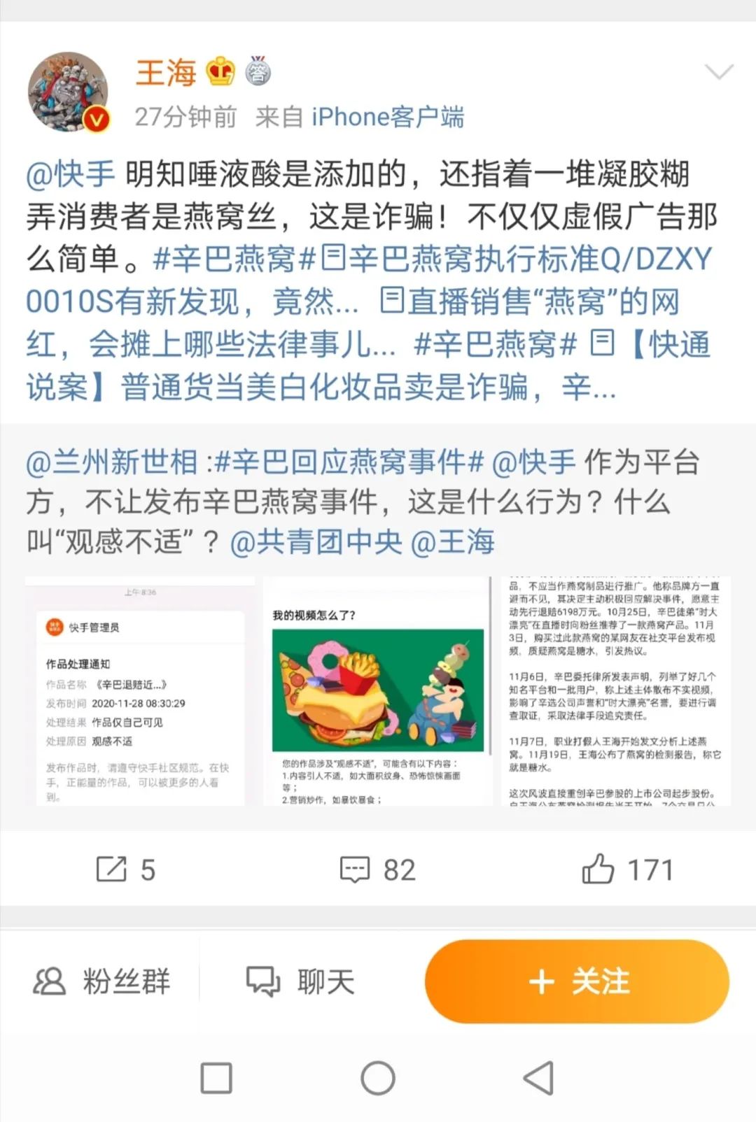 假燕窝辛巴图片