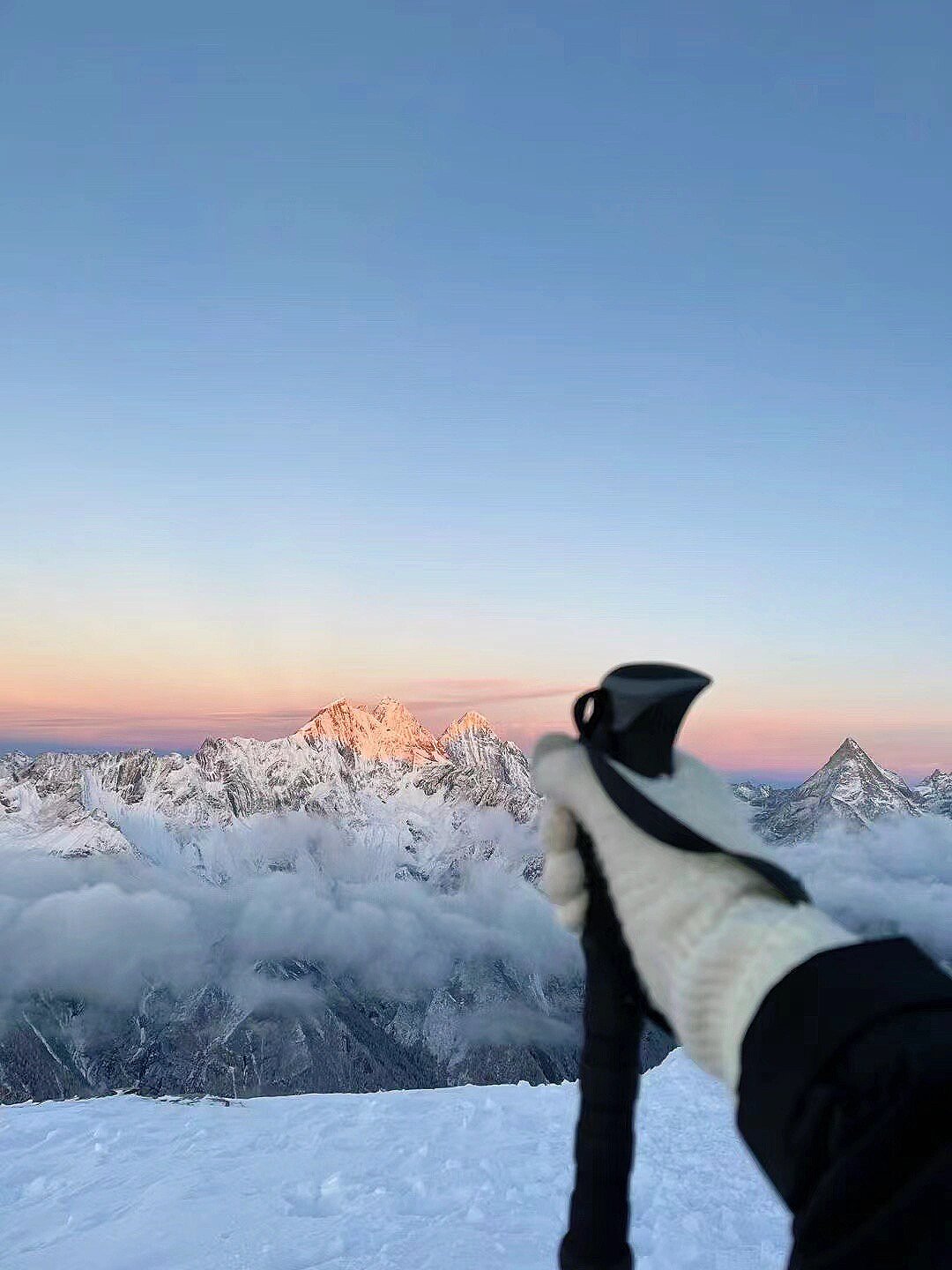 四姑娘山大峰人生的第一座雪山