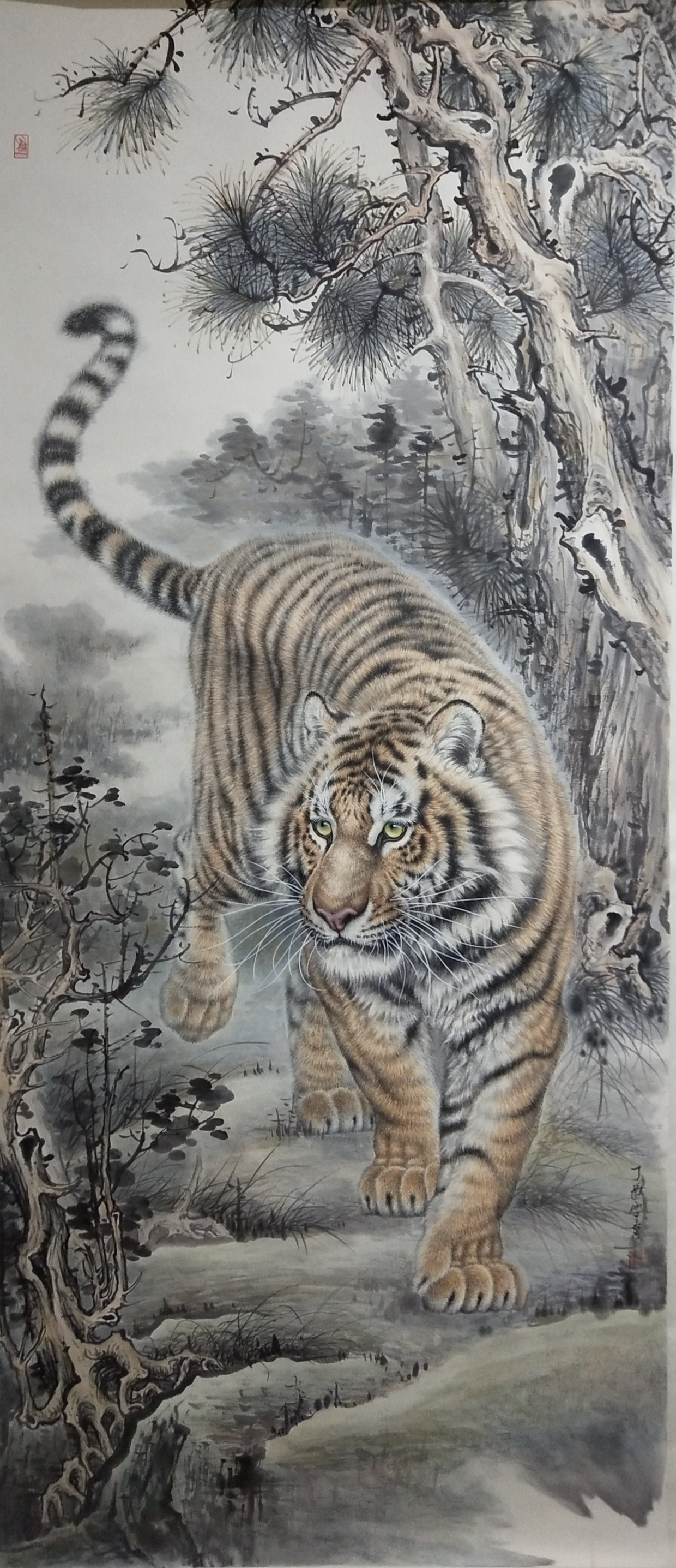 实力派工笔虎画家李雪刚