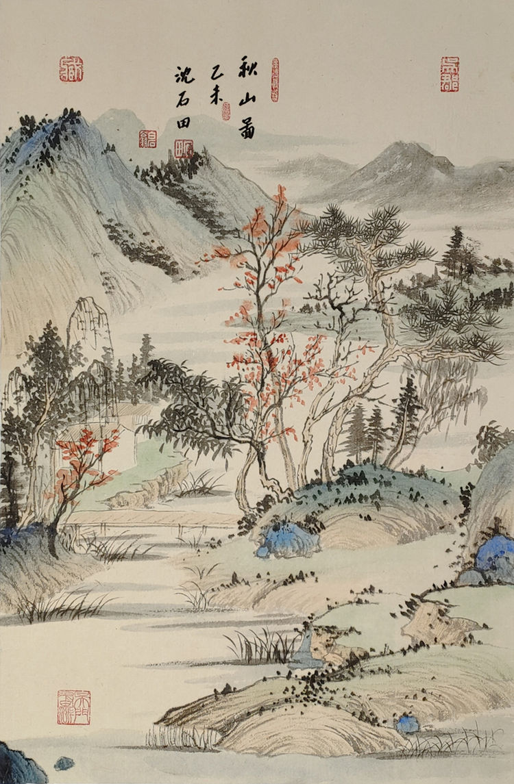 世界级博物馆典藏艺术家沈坤(沈石田)2022被四大拍卖行签约