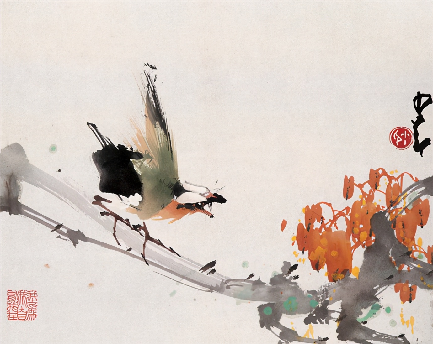 岭南画派大师赵少昂精品花鸟画作品欣赏