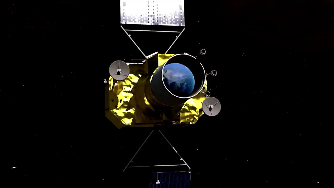 高分四号卫星cg图,本质就是一台太空高清摄像头