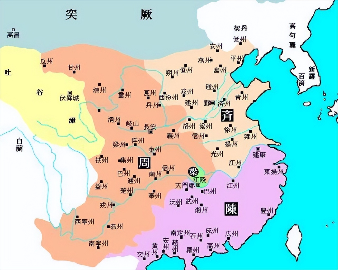 三国时期城市分布地图图片