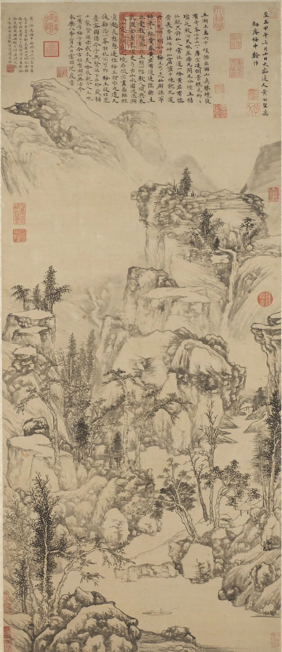 价值连城的中国十大传世名画之八:元代黄公望《富春山居图》