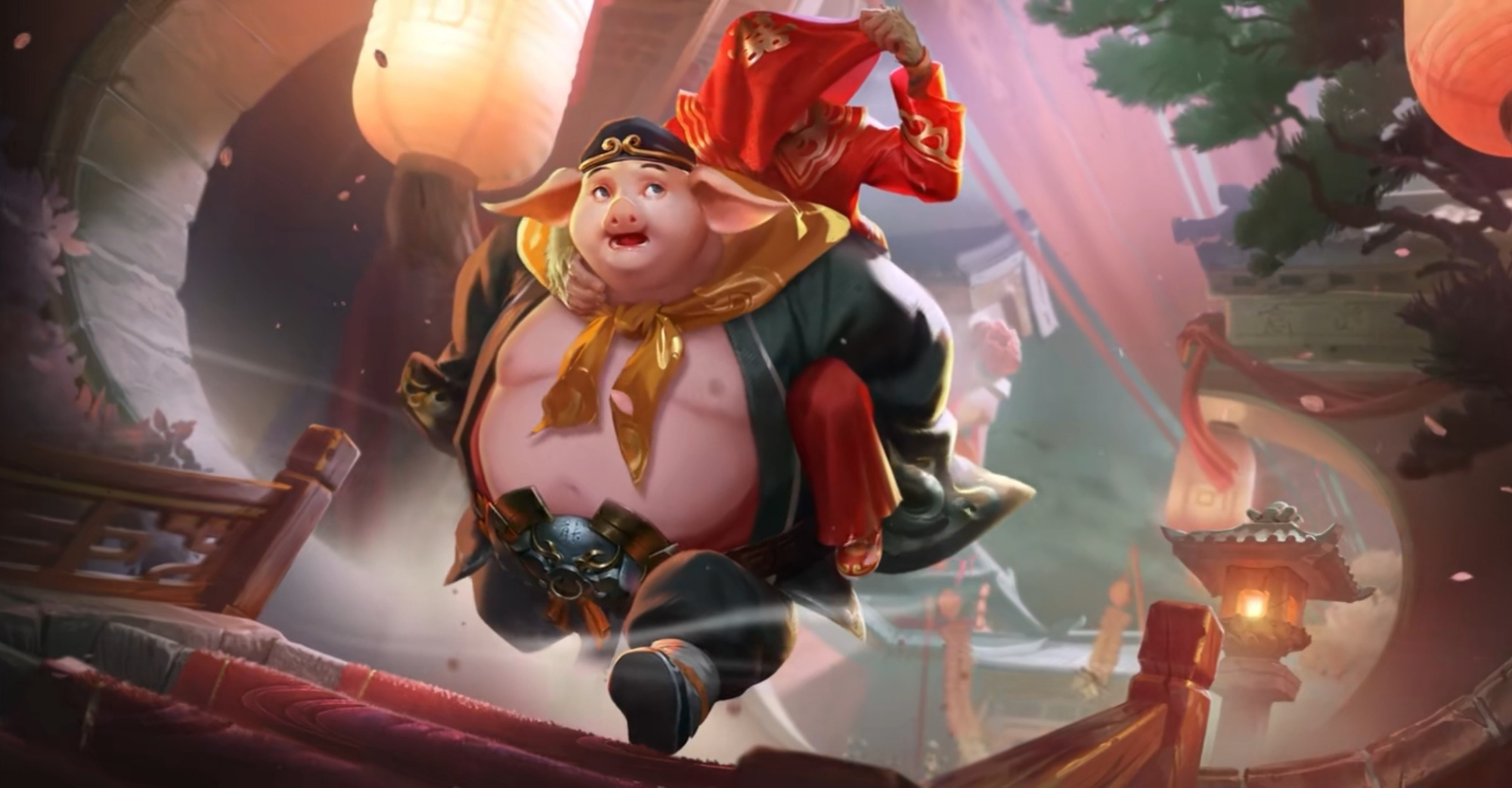 西游联动4款皮肤首曝,猪八戒背媳妇特搞笑,花木兰星传说帅哭