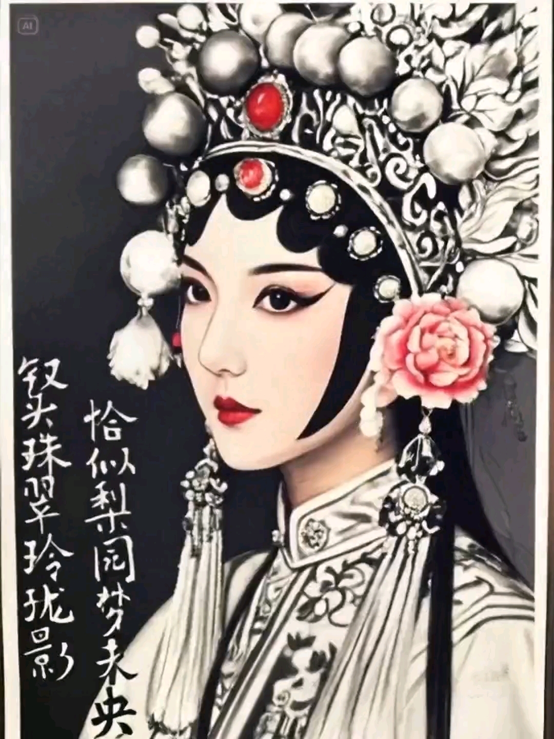 国风素描#国粹传承我把学生作品做成国粹京剧啦,快来看