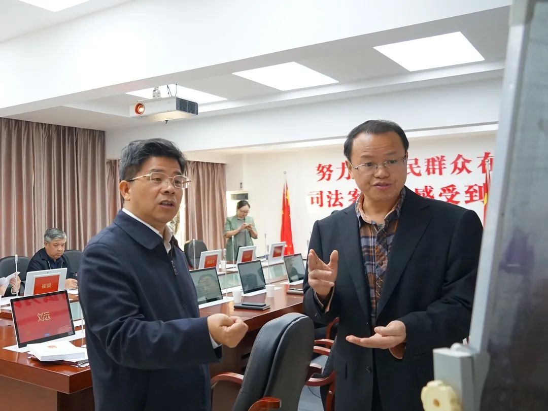 市委常委,政法委书记戴德清到我院调度"503专案"财产刑执行