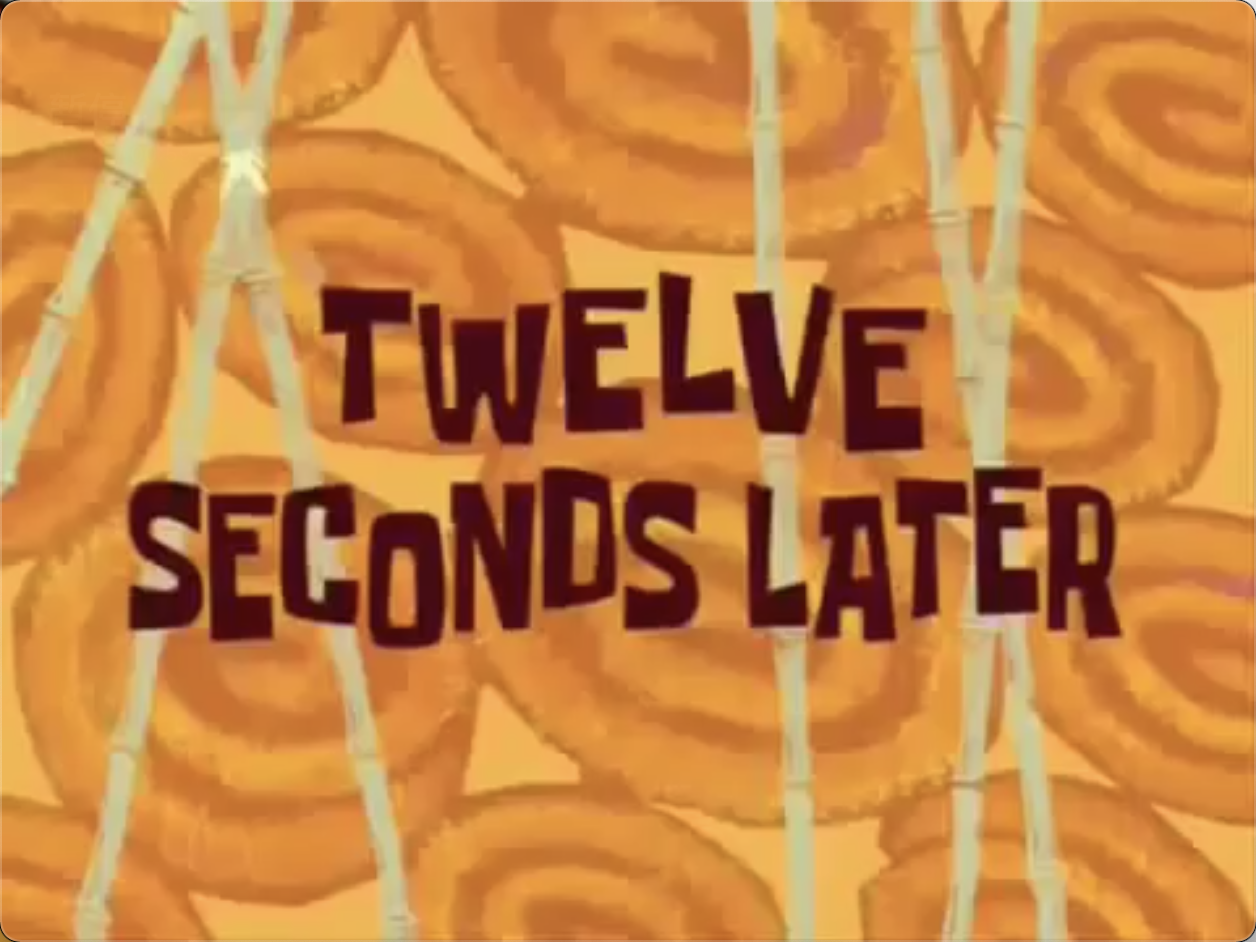 最全海绵宝宝转场素材,时间转场你一定需要它