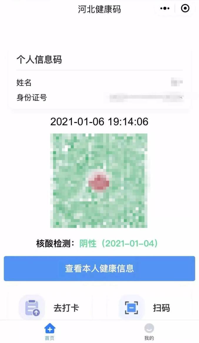 河北核酸检测绿码图片图片