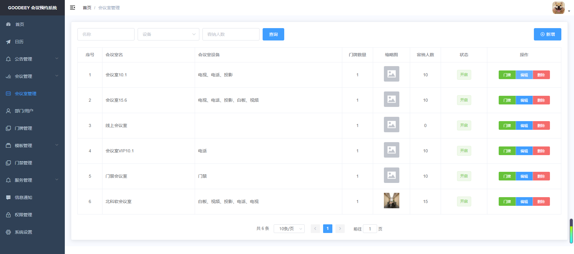 会议预约系统会议室管理