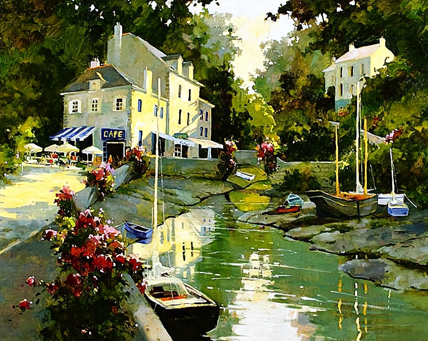画家玛丽莲 希蒙得《超美的风景水彩画》