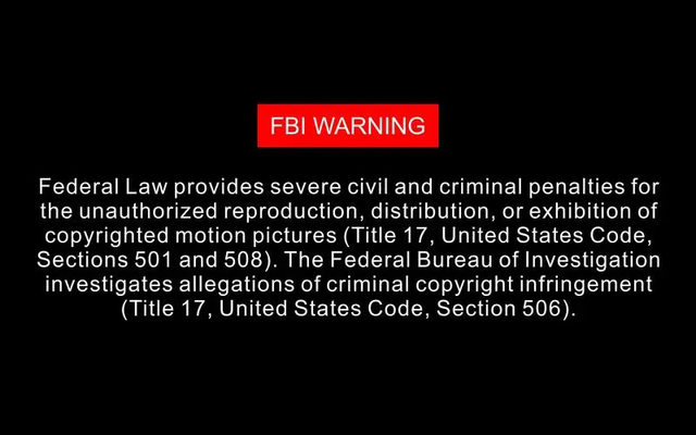 fbi warning警告各位网民,成年人也要小心哦