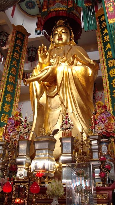 潮州古城一低调庙庵,内藏11米高金身观音,还有棵百年铁树