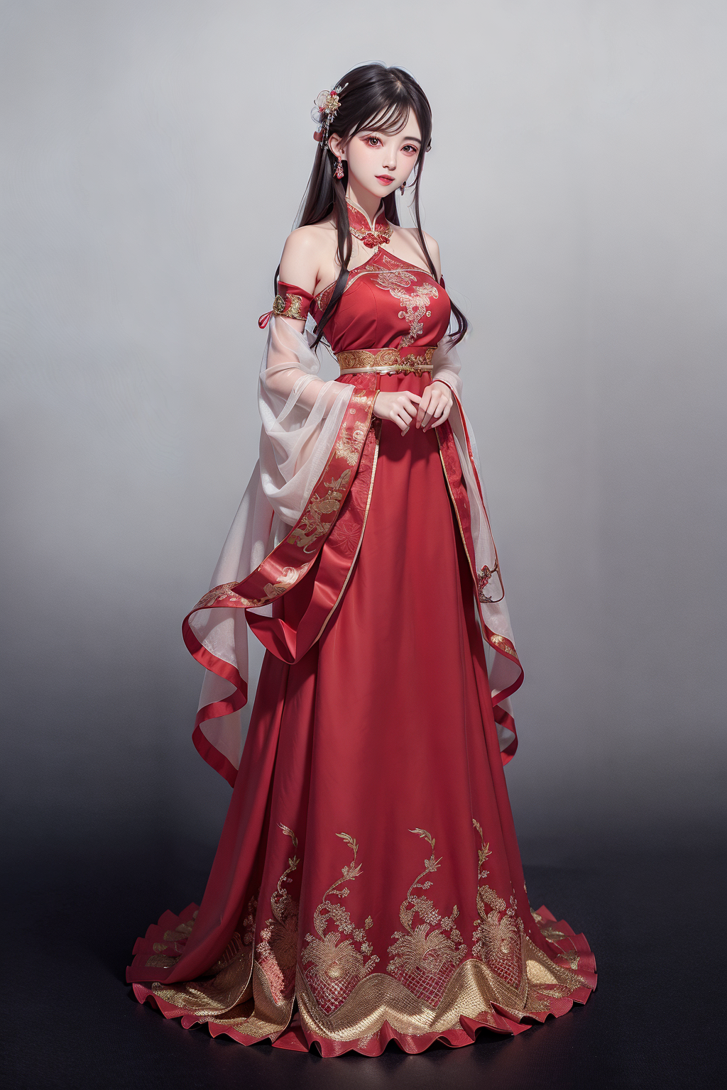 庄重典雅的中式婚礼服