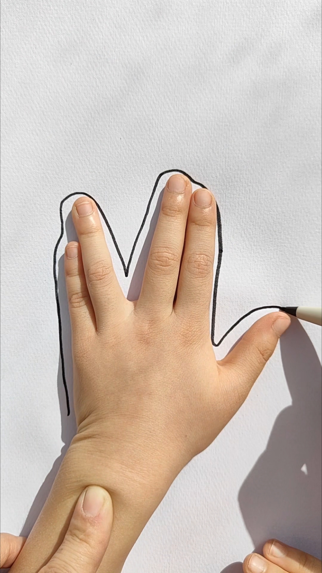 手掌画春天,一看就会