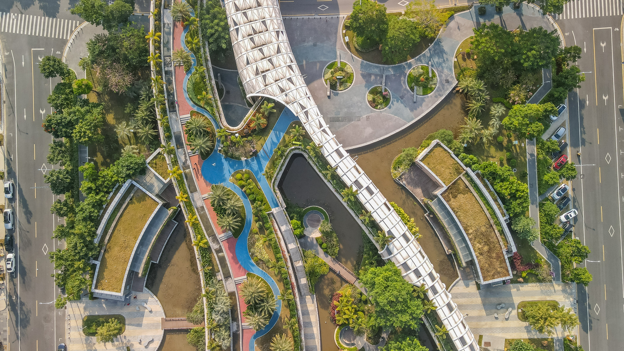 顺德城市新地标,航拍下的金凤凰广场,景观太震撼了