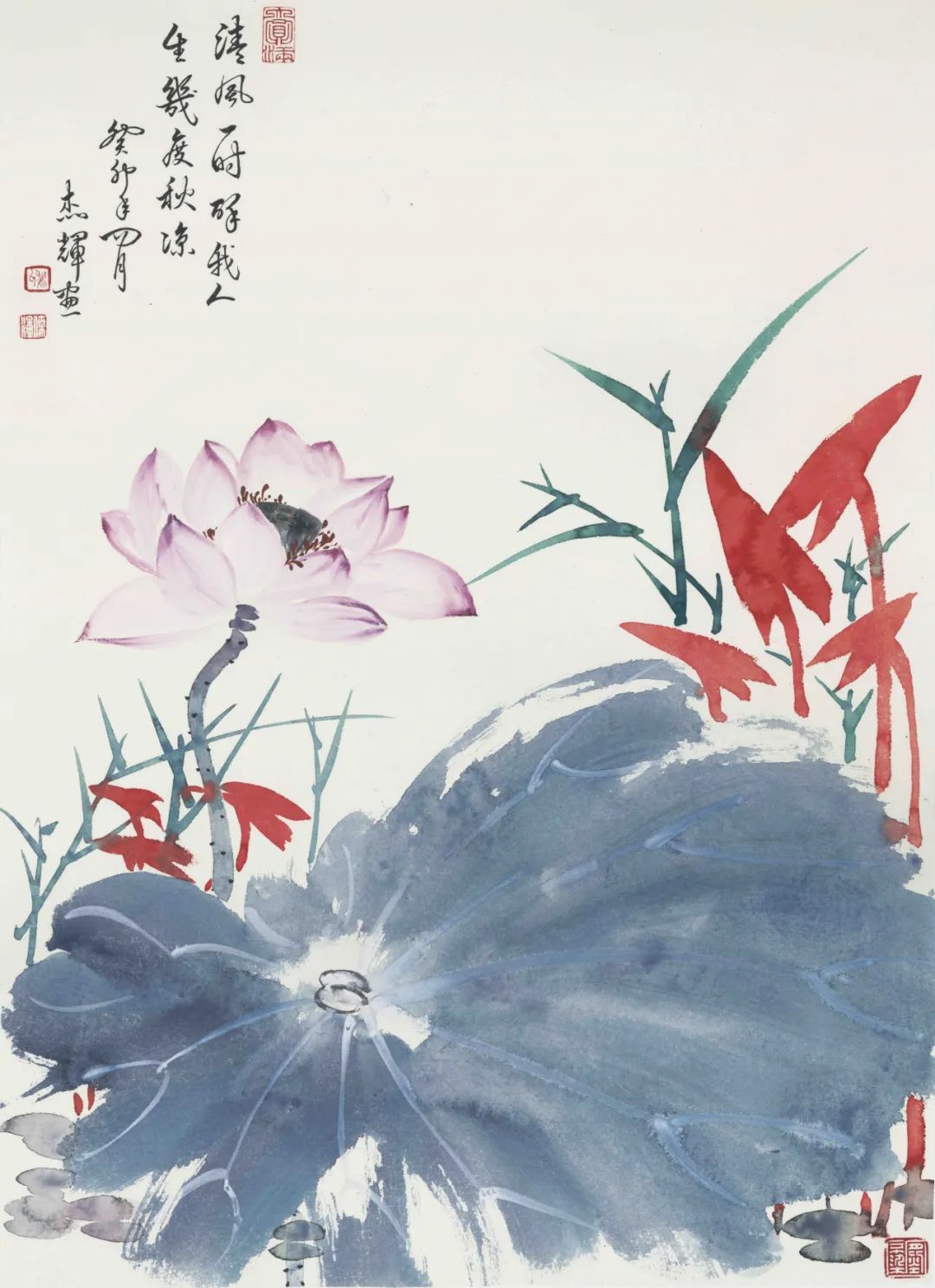 「艺展中国」秾彩濯芳一翟杰辉荷花作品赏析