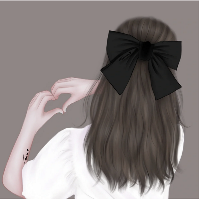 超好看的不露脸女生背影头像(5)