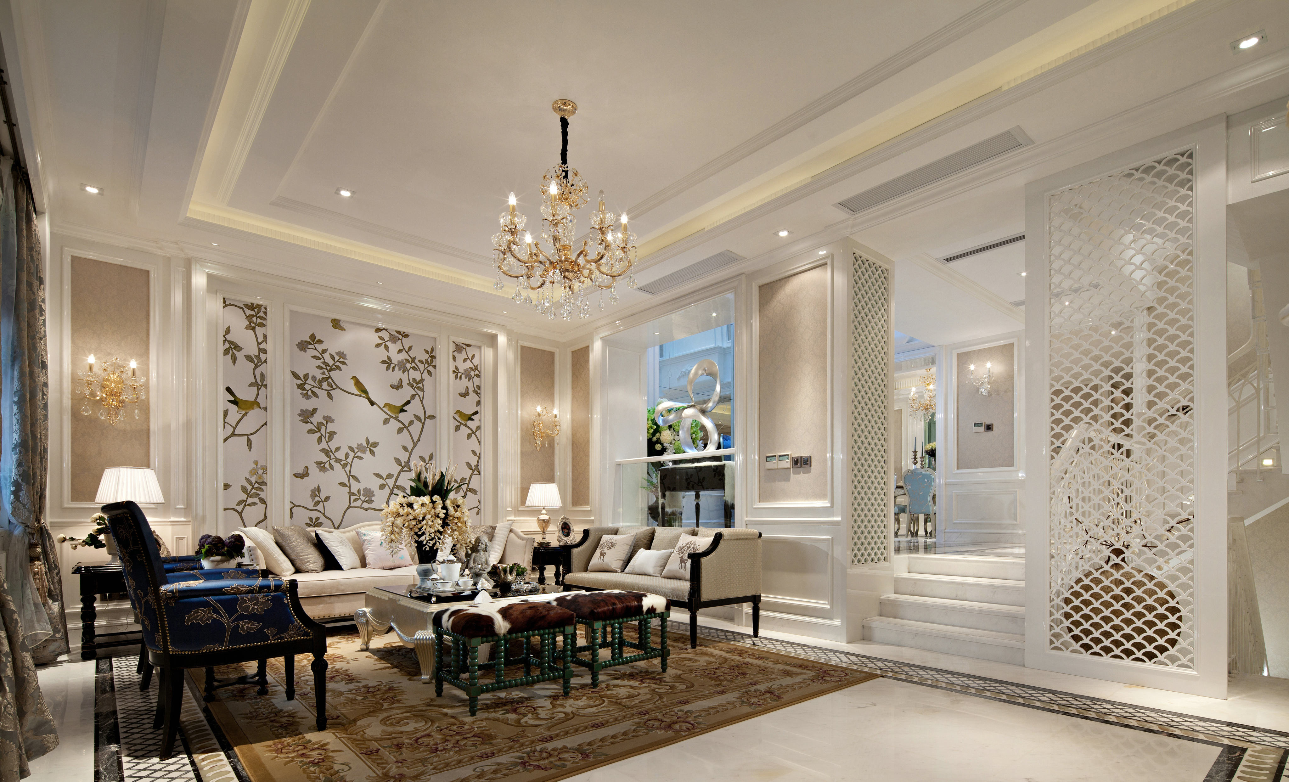 绿城高尔夫小镇400平米欧式风格别墅装修案例