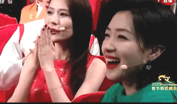 春晚观众席谁最抢镜?张若昀吃鸡,秦岚人鱼公主,苏有朋吃防腐剂