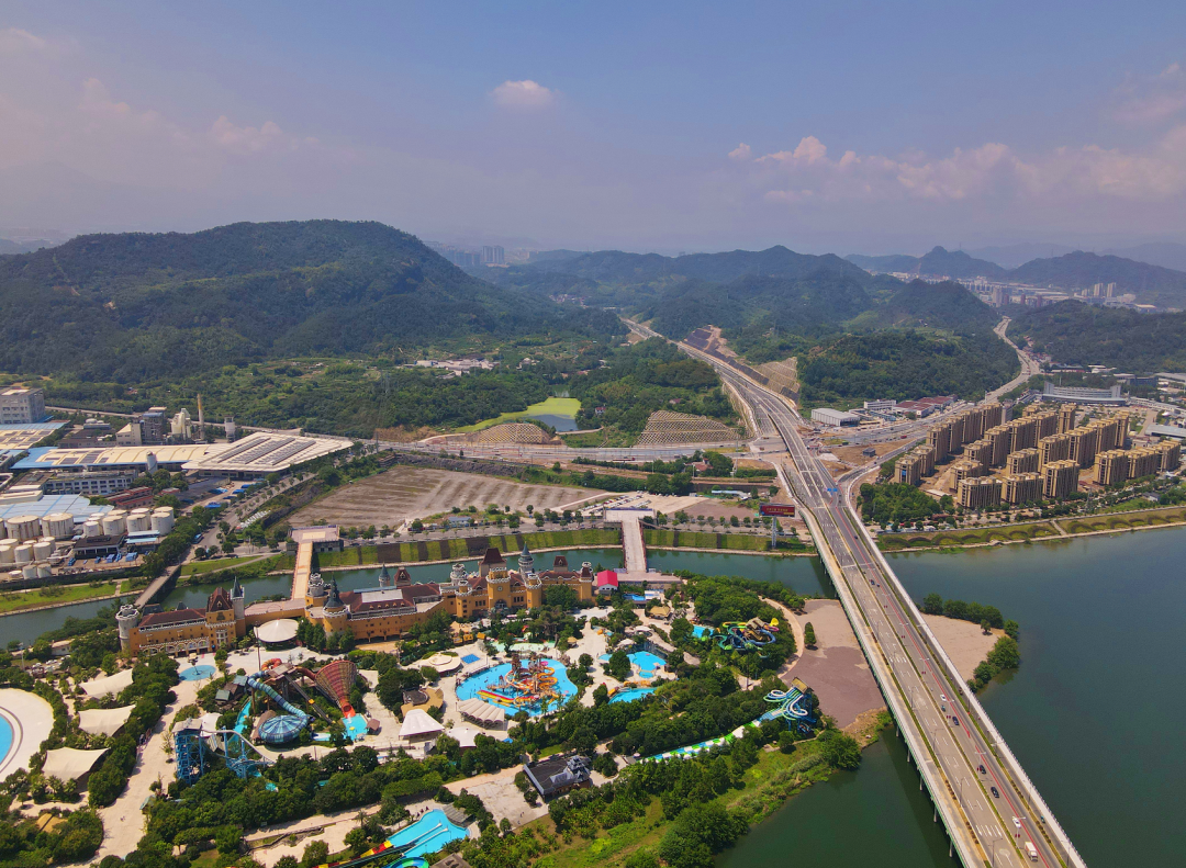 浙江丽水,桐岭路道路工程(秀山路)临时开放通行