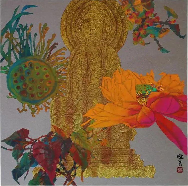 「津门网」郭继英:重彩画的随类赋彩