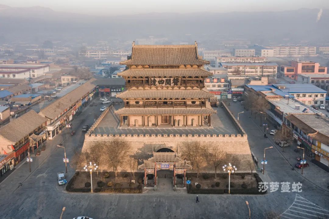 俯瞰视角下的代州边靖楼