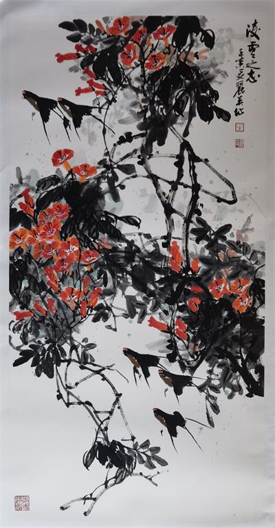 妙手绘彩墨 笔染写意情-记当代著名画家王丽英