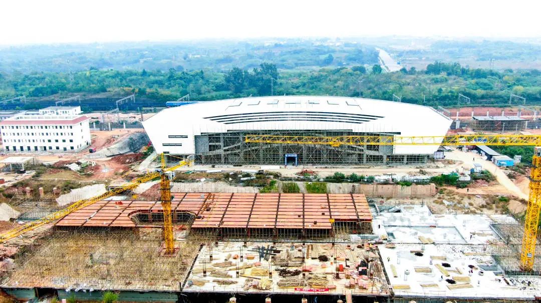 淮口南站最新进展来了!站房主体基本呈现