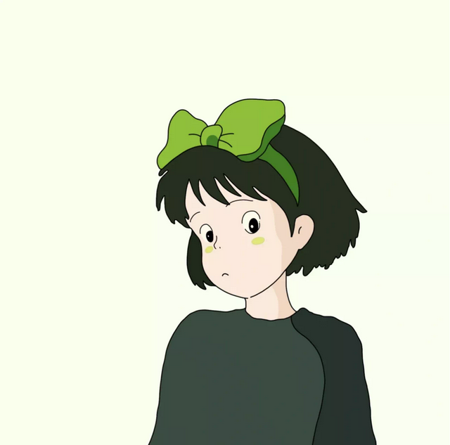 创意手绘小魔女琪琪头像,这也太可爱了吧