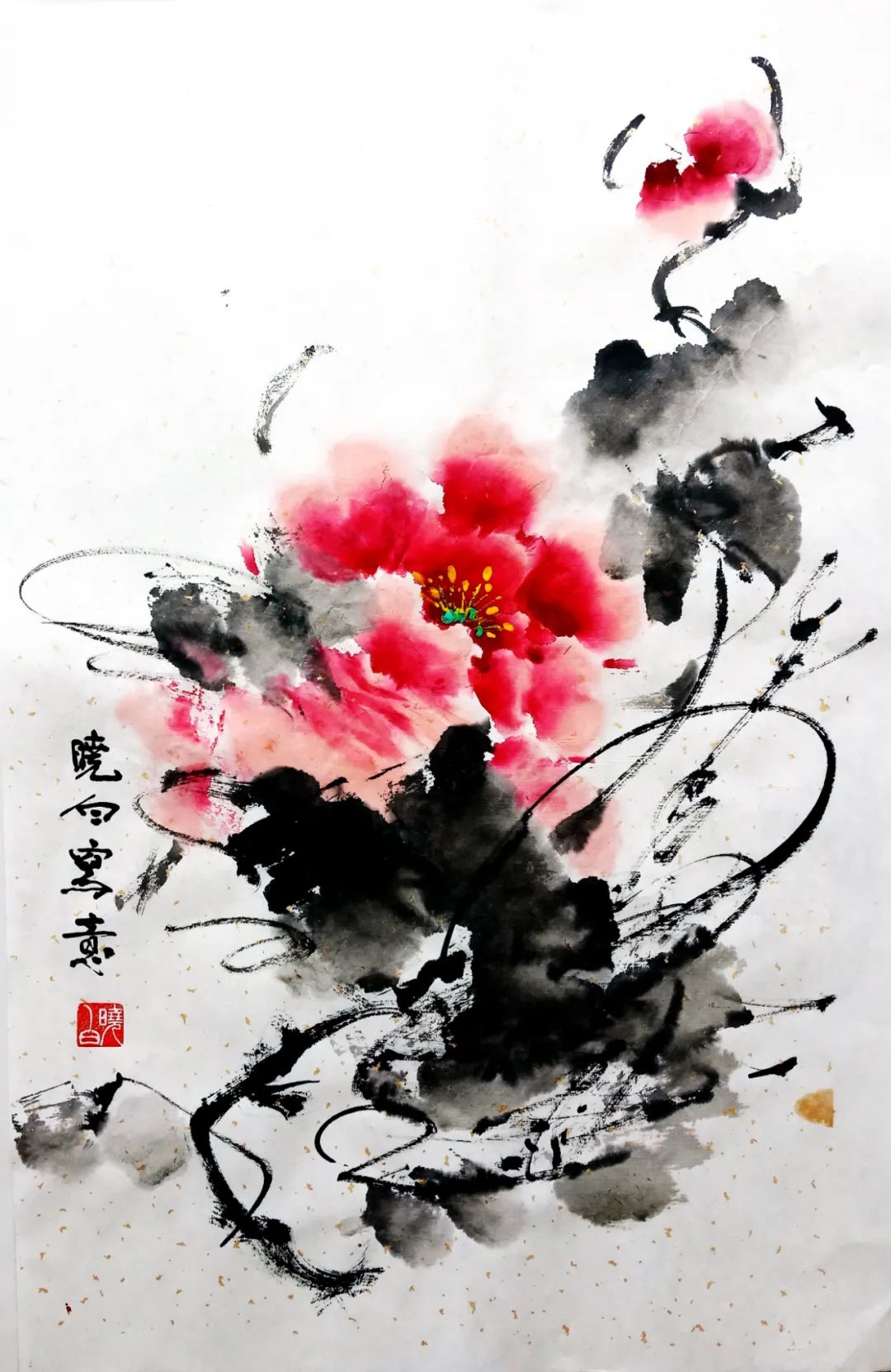 自由女画家王琪水墨彩墨画作品欣赏