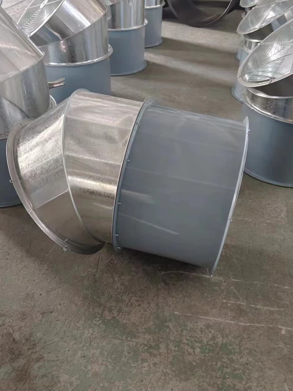 通昊定制 轴流风机防雨弯头 镀锌防鸟防腐蚀45度风机弯头