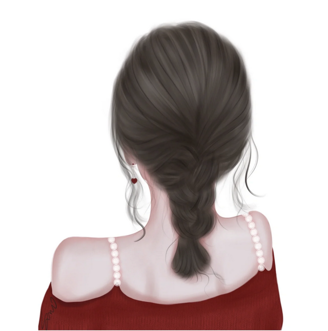 超好看的不露脸女生背影头像(5)