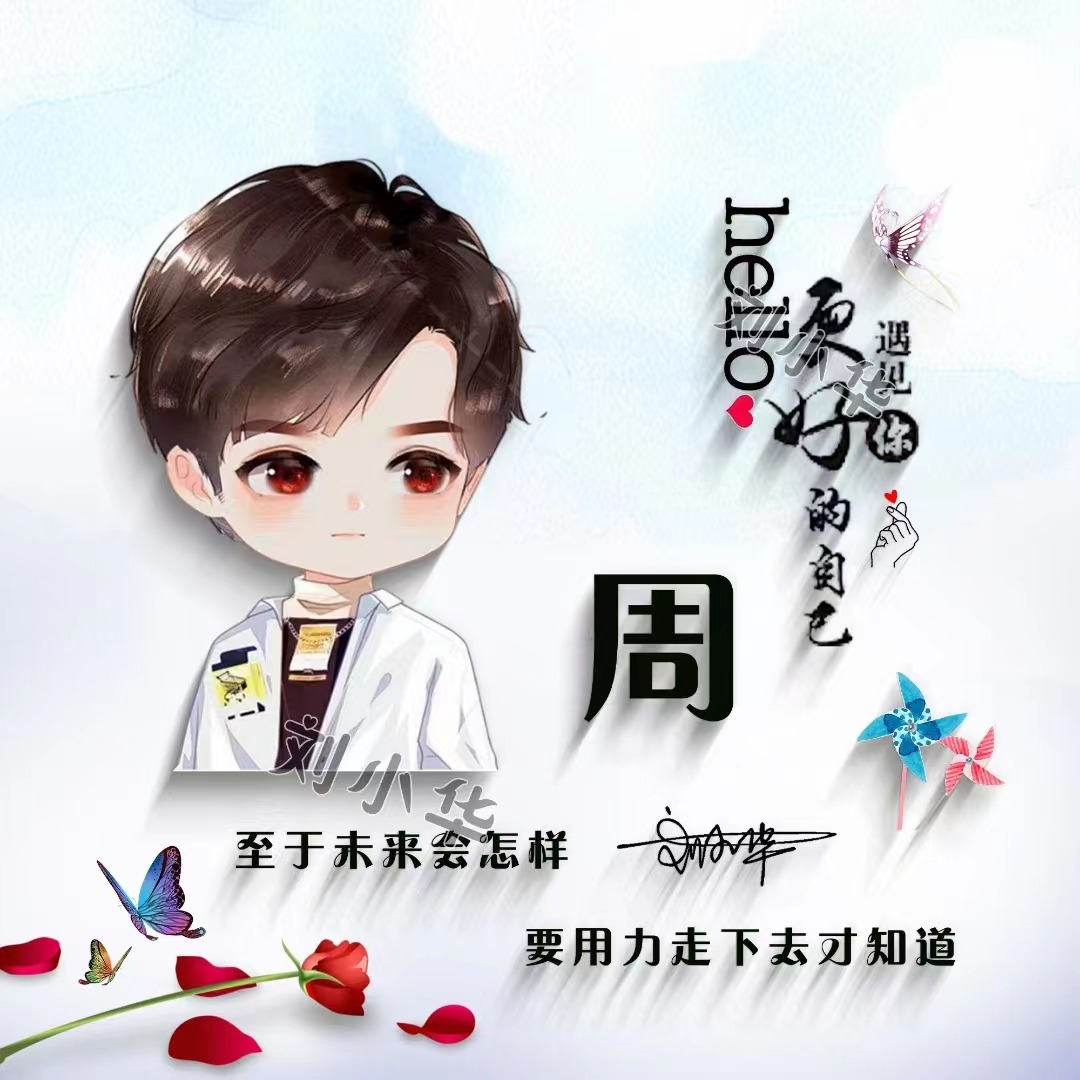 姓氏头像第622期,3d立体卡通情侣款签名头像,喜欢请带走