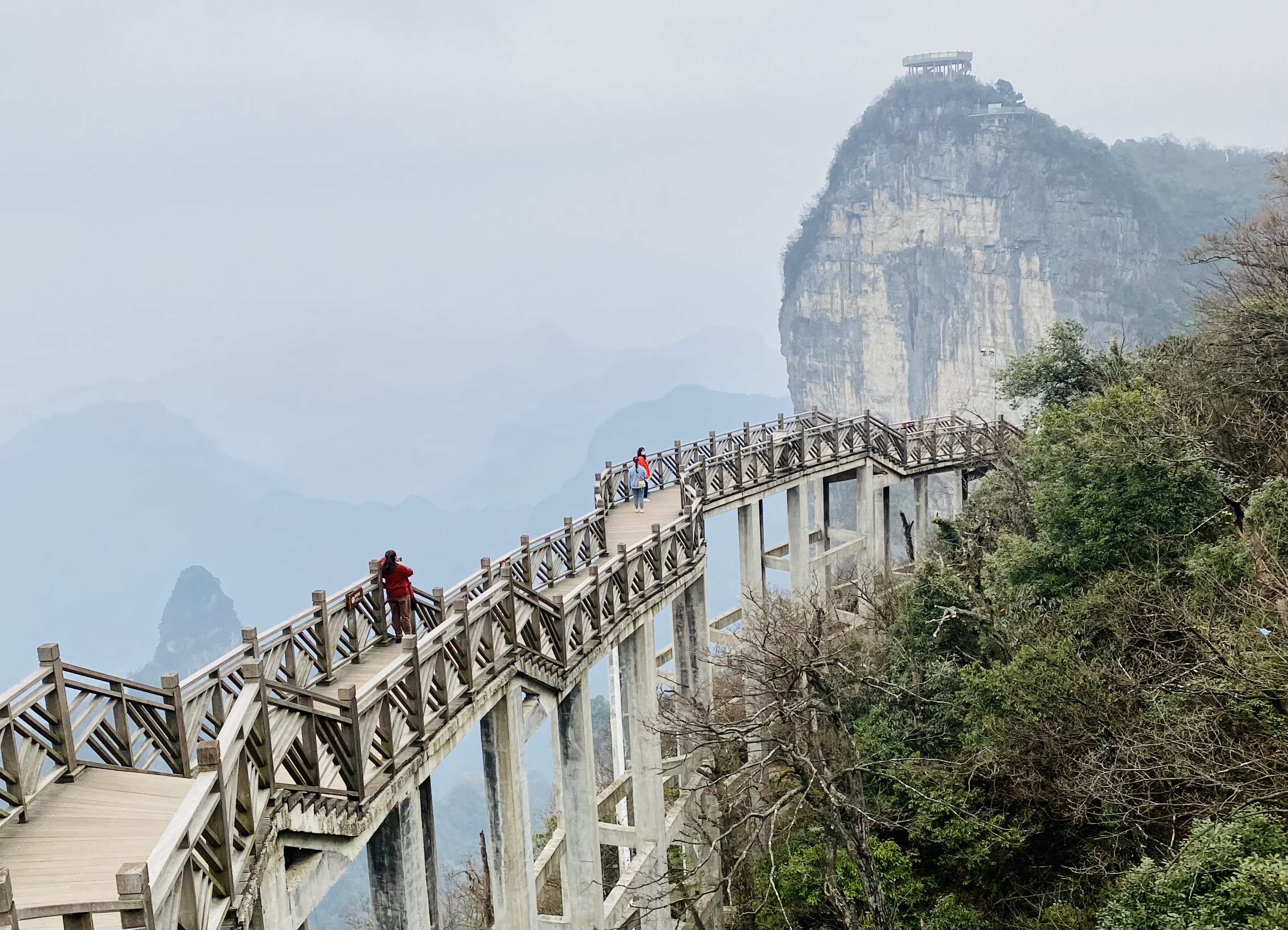 天门山空中走廊图片