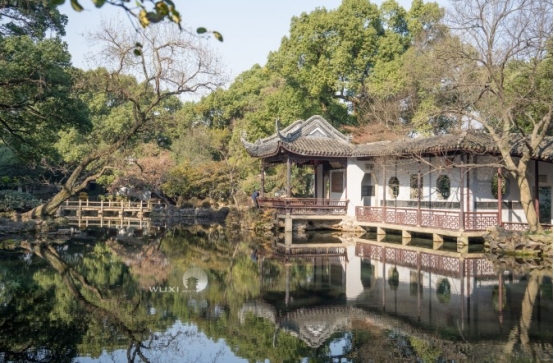 寄暢園,典型的明朝南方園林設計,裡面景色相當優美動人