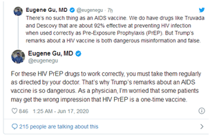 推荐特朗普称赞科学家研发出“艾滋病疫苗”，舆论惊了：哪儿呢？