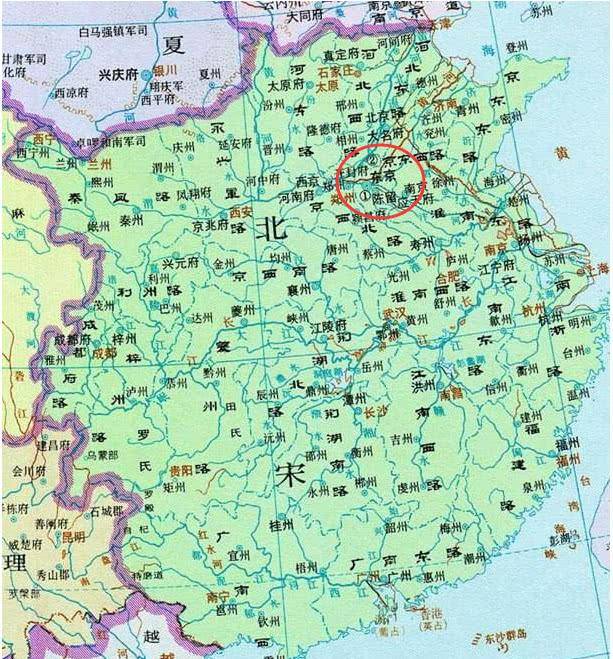 北宋都城东京地图图片