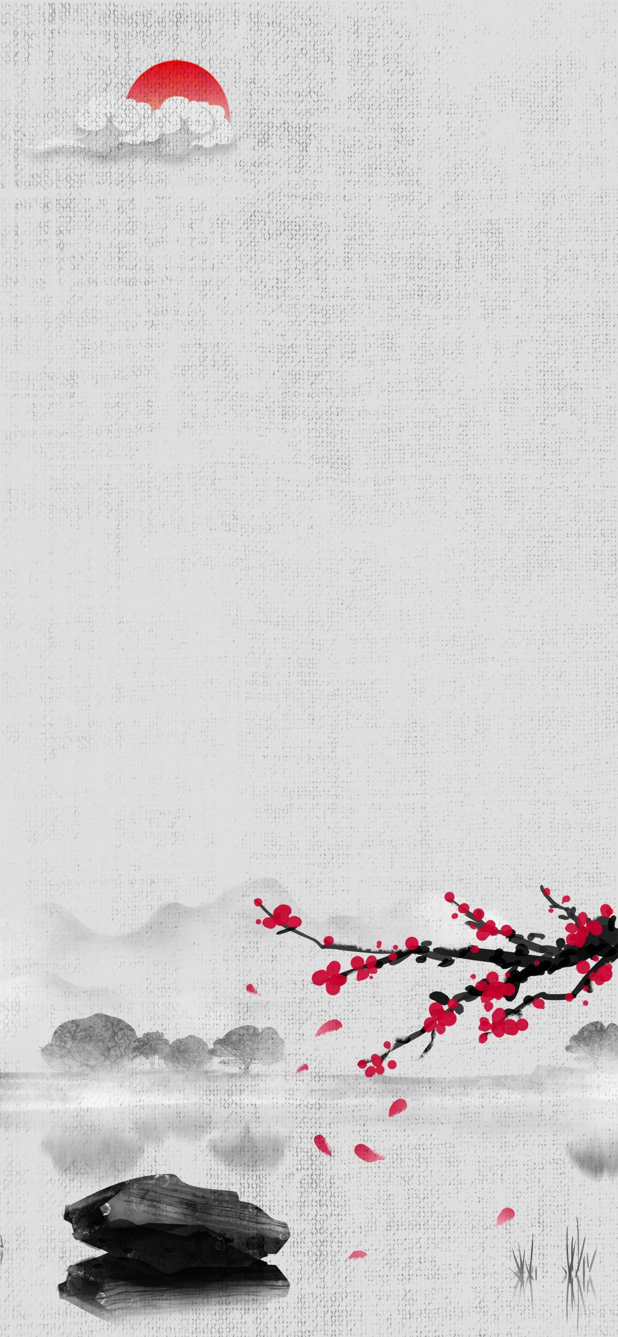 水墨壁纸,不嗔不怒不争,独善其身