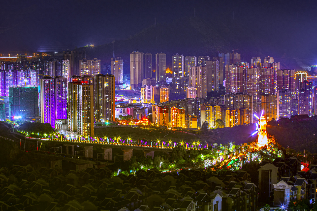 攀枝花夜景图片高清图片