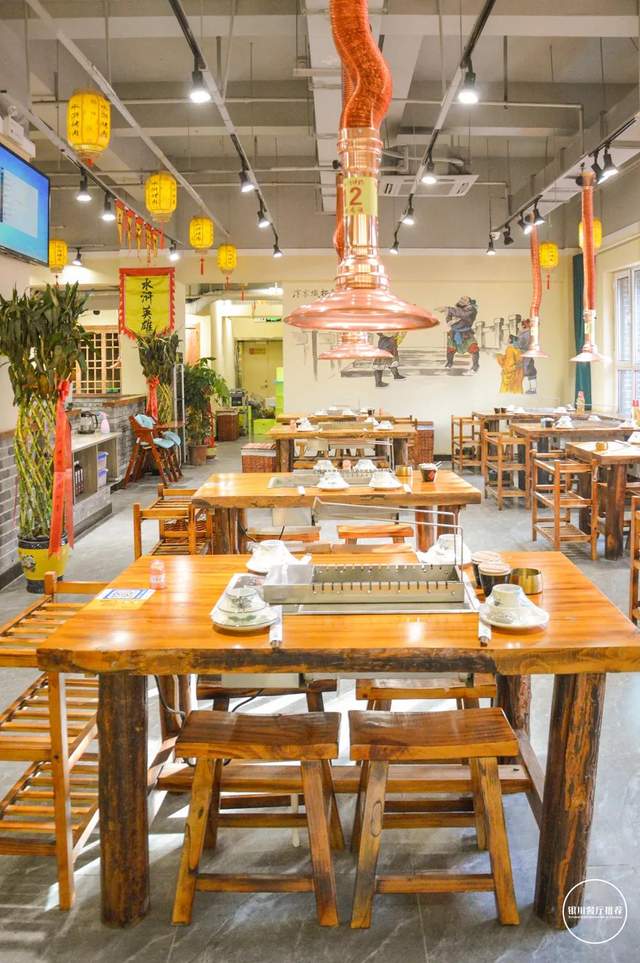 银川水浒主题烤肉馆,烤法狂野