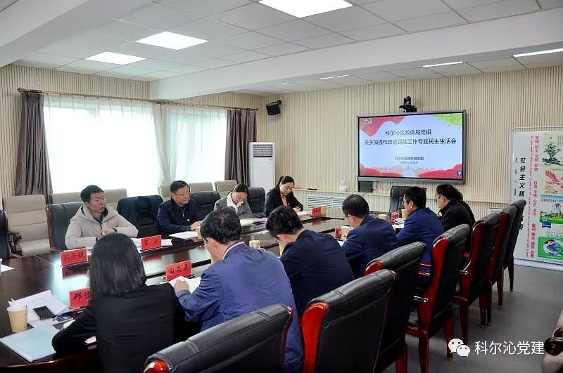 【民主生活会】于会涛参加指导科尔沁区教体局党组加强