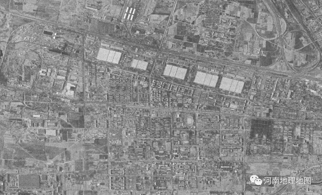 1962年郑(郑州)汴(开封)洛(洛阳)卫星影像图