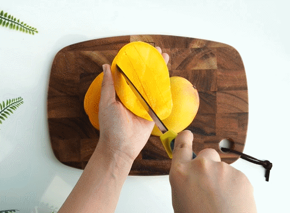 芒果的5种花式切法看完好想吃